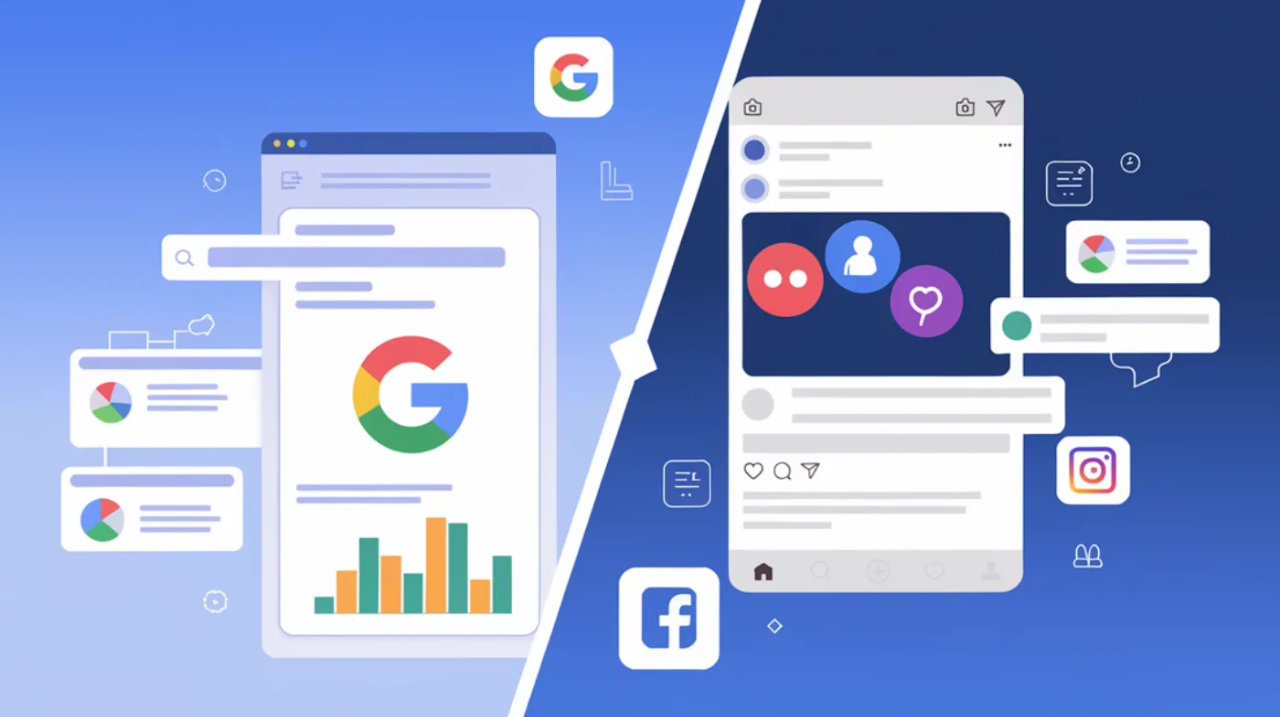 goolgle ads vs facebook ads